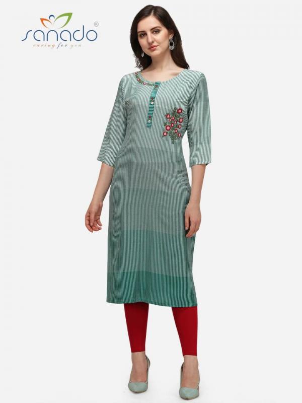 Sanedo Daisy Fancy Viscose Embroidery Kurti 